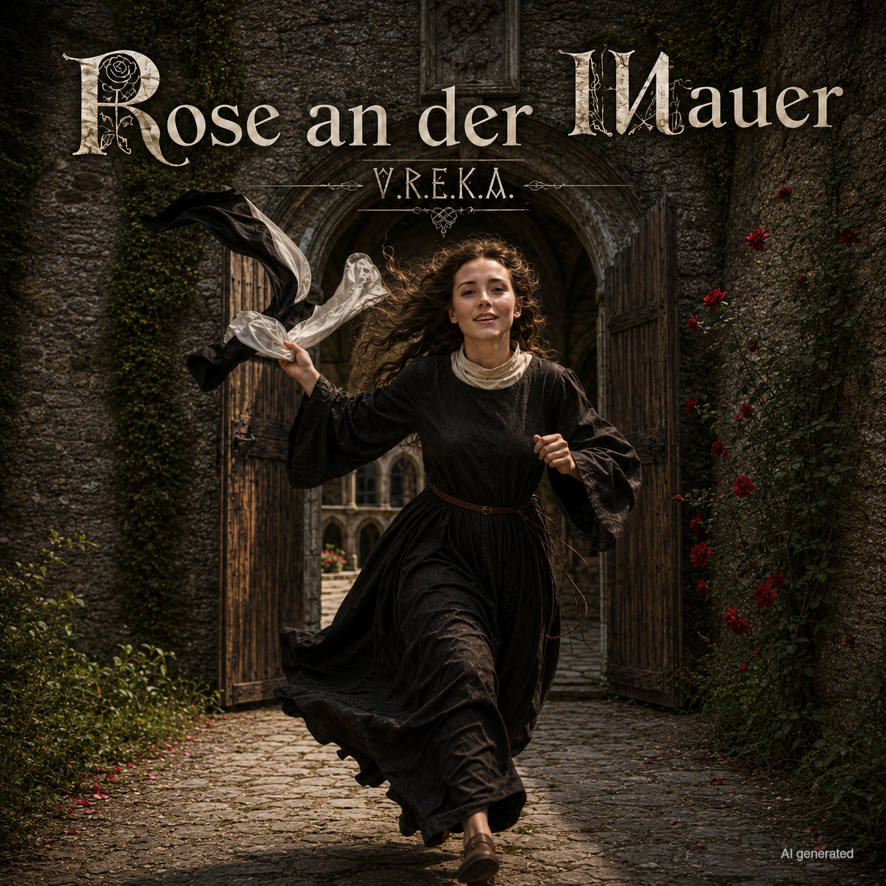 Cover der V.R.E.K.A.-Single Rose an der Mauer
